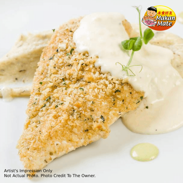 Baked-Fish-Fillet-with-Herbs-&-Garlic-Sauce