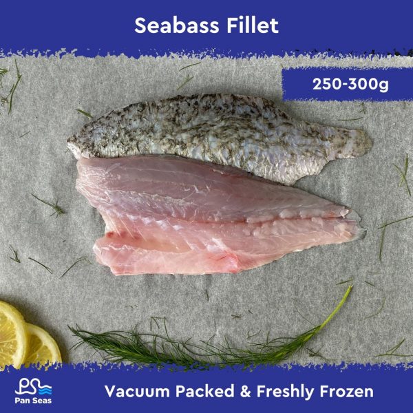 Seabass Fillet 250-300g (Vacuum packed)