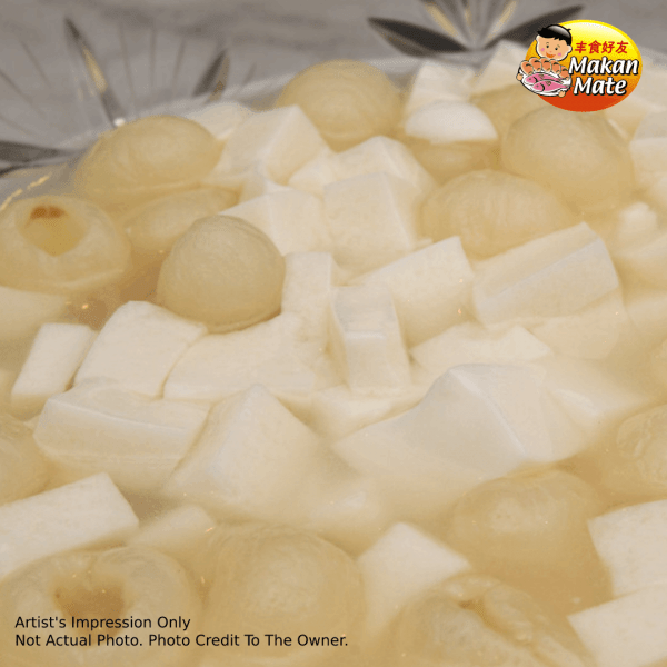 Chilled-Almond-Jelly-with-Longan