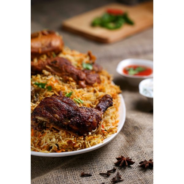 Briyani and Tandoori Chicken with Samosa *Ready to Eat Meal*